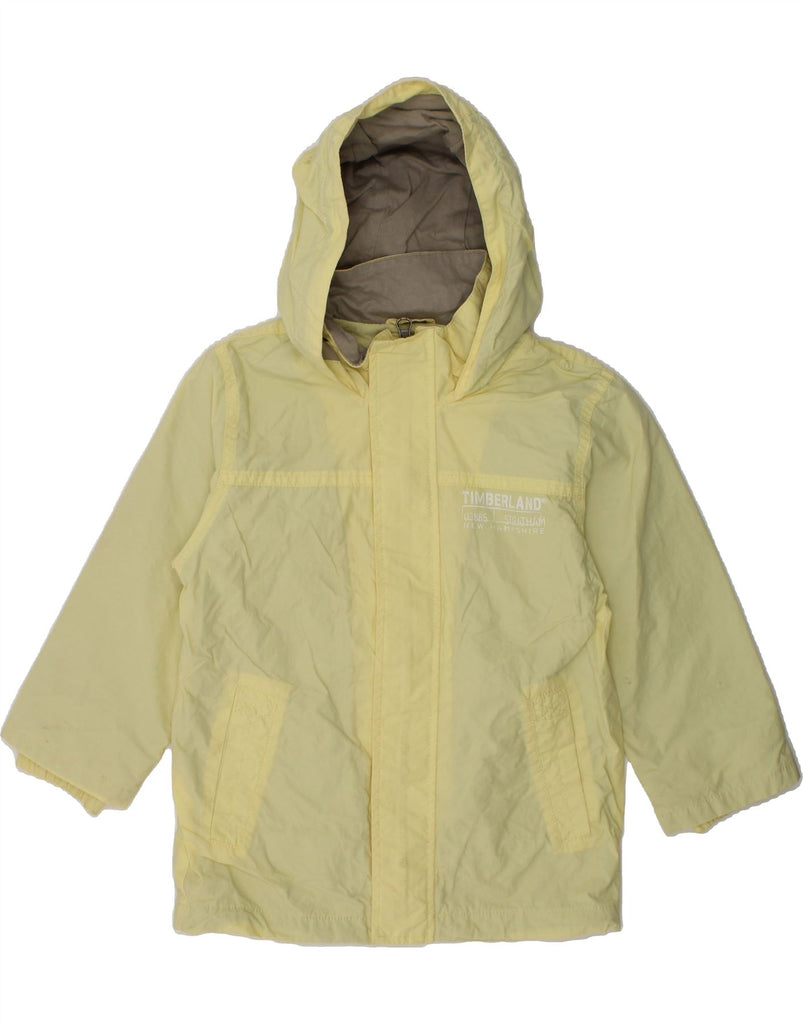 TIMBERLAND Boys Hooded Rain Jacket 2-3 Years Yellow Polyamide | Vintage Timberland | Thrift | Second-Hand Timberland | Used Clothing | Messina Hembry 