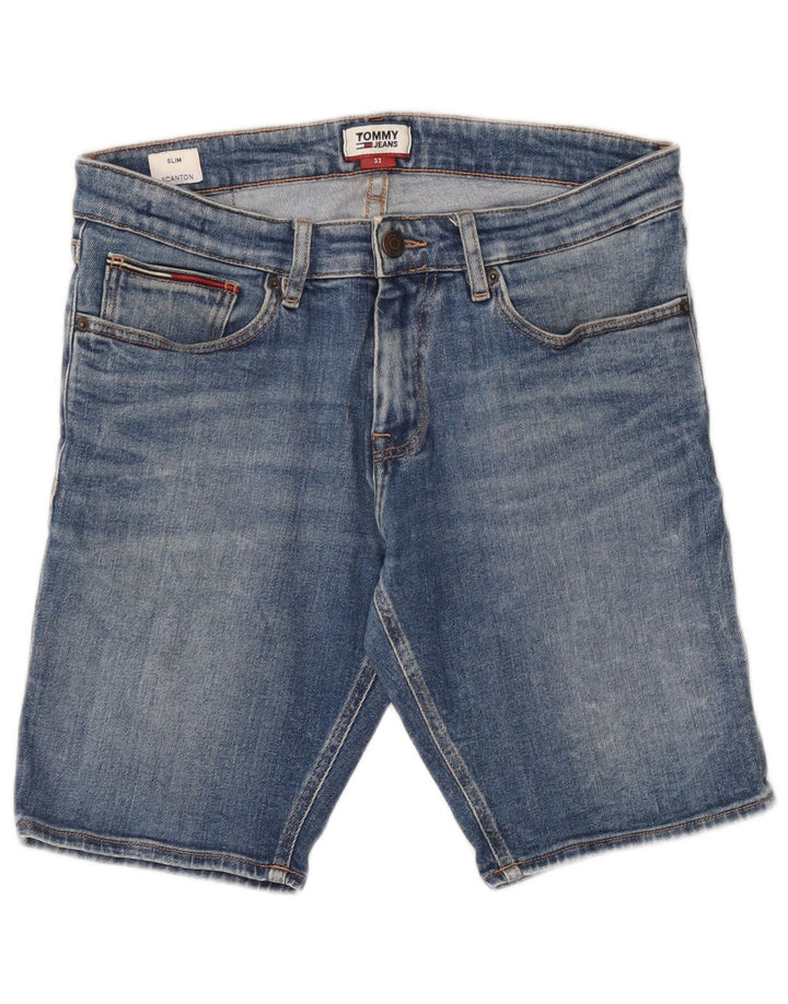 Tommy Hilfiger Mens Scanton Slim Denim Shorts W32 Medium Blue Cotton