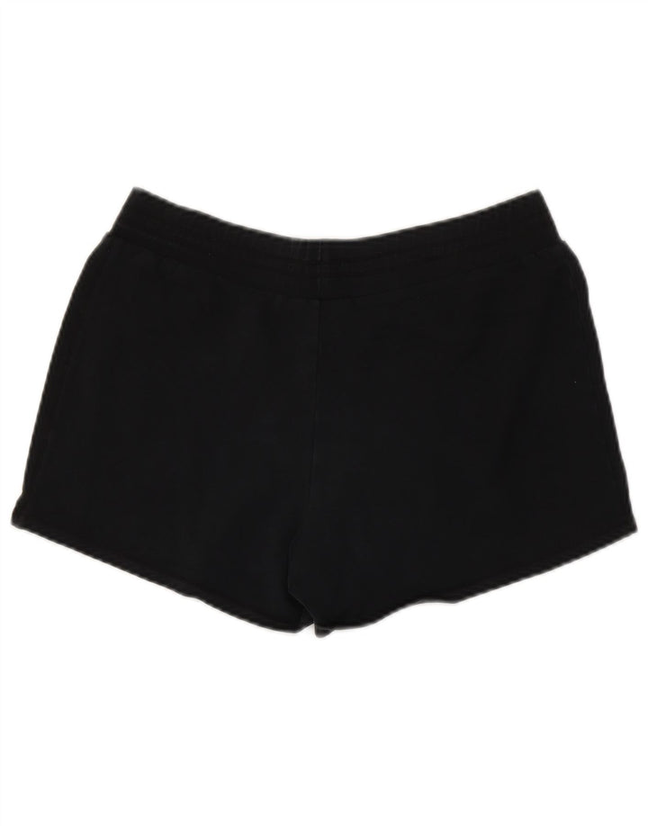 Puma Womens Sport Shorts UK 14 Medium  Black Cotton