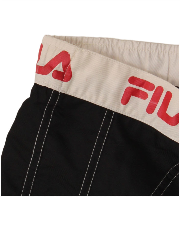 Fila Mens Graphic Swimming Shorts Medium  Black Colourblock