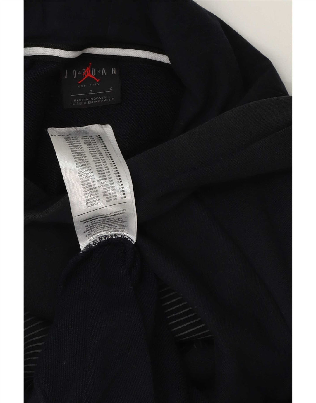 Jordan Mens Graphic Hoodie Jumper Large Black Cotton