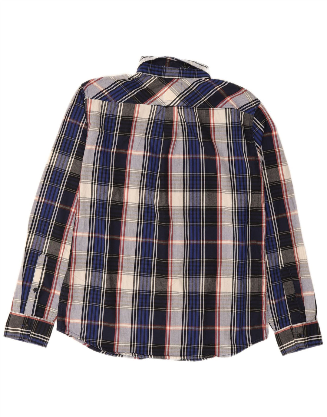 LEVI'S Mens Shirt Medium Navy Blue Check Cotton