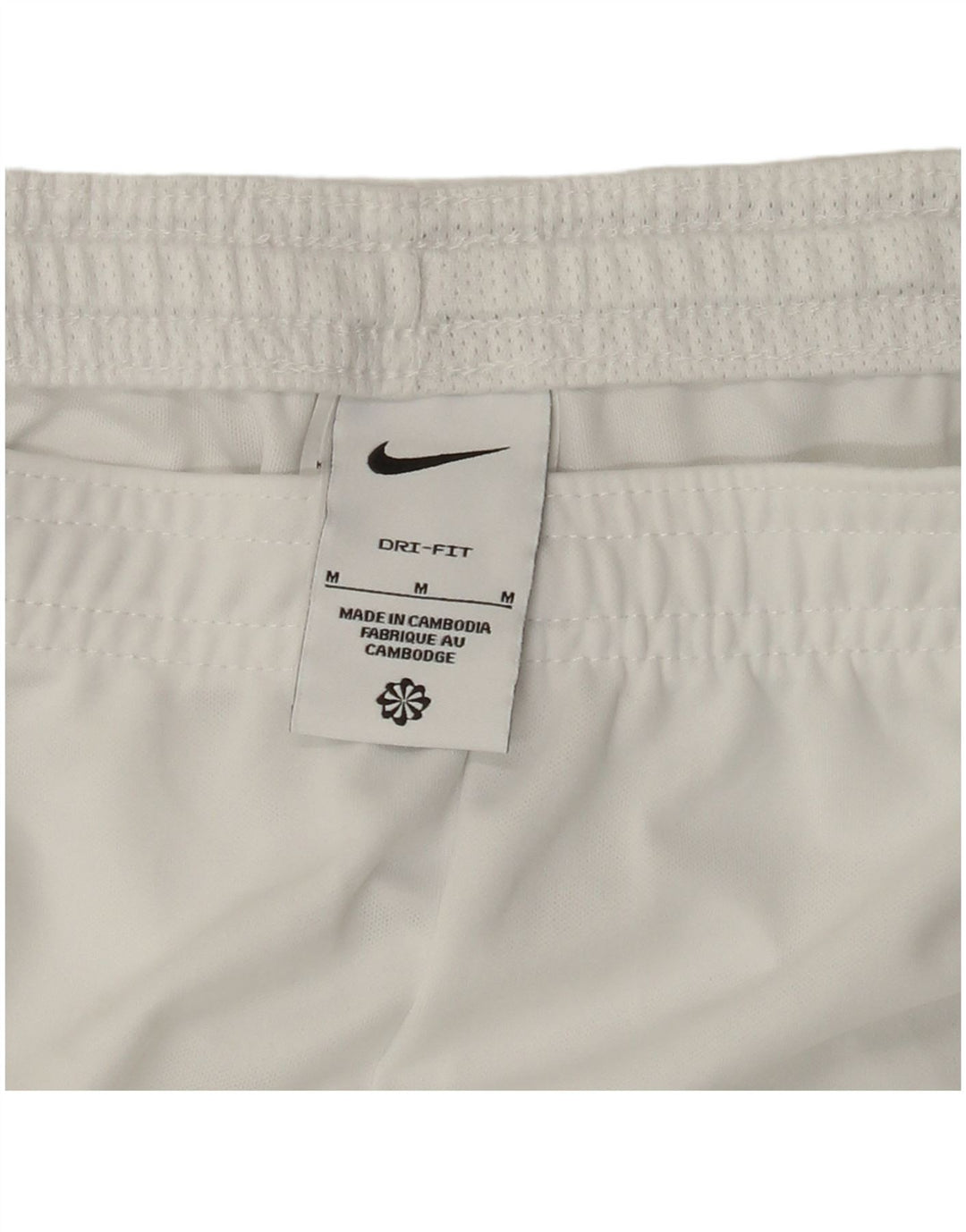 NIKE Mens Dri Fit Sport Shorts Medium  White Polyester