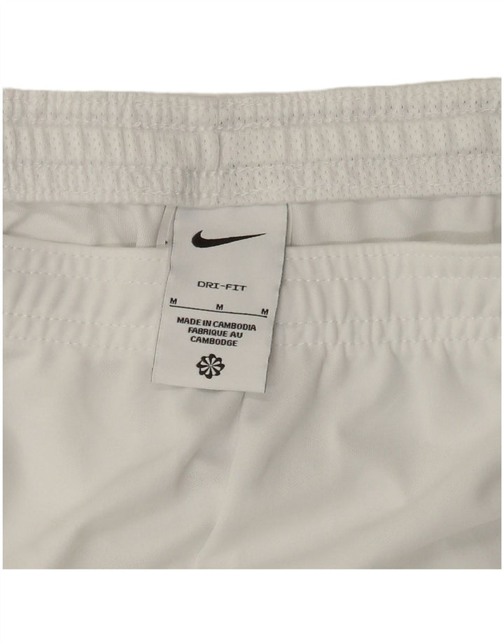 NIKE Mens Dri Fit Sport Shorts Medium  White Polyester