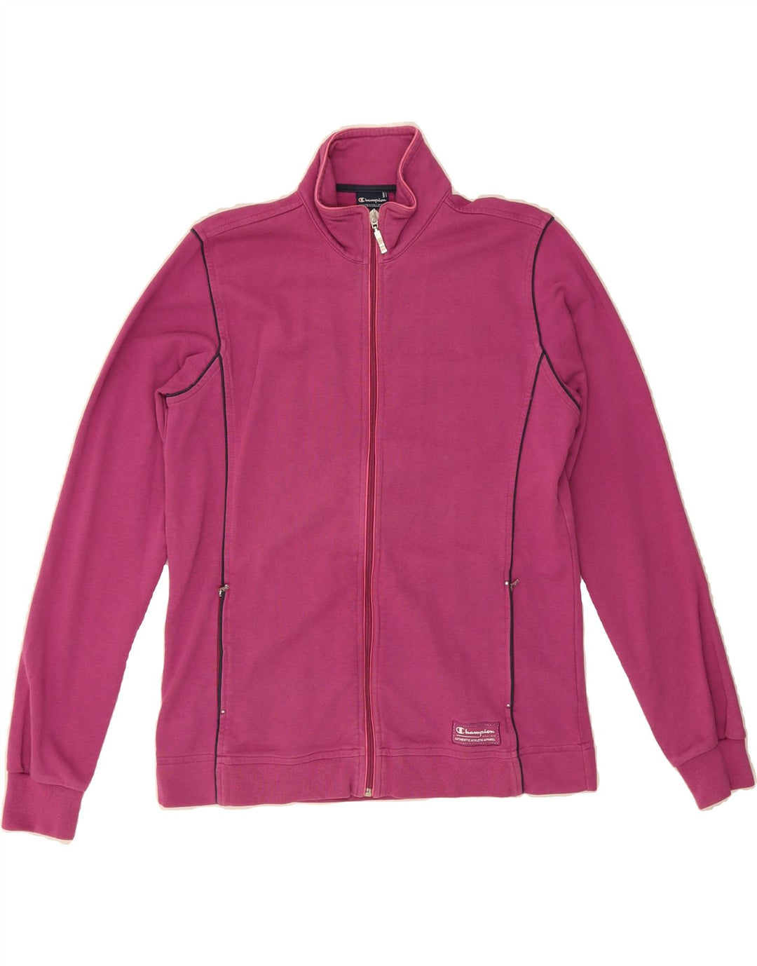 CHAMPION Womens Tracksuit Top Jacket UK 16 Large Pink Cotton Vintage Champion and Second-Hand Champion from Messina Hembry 
