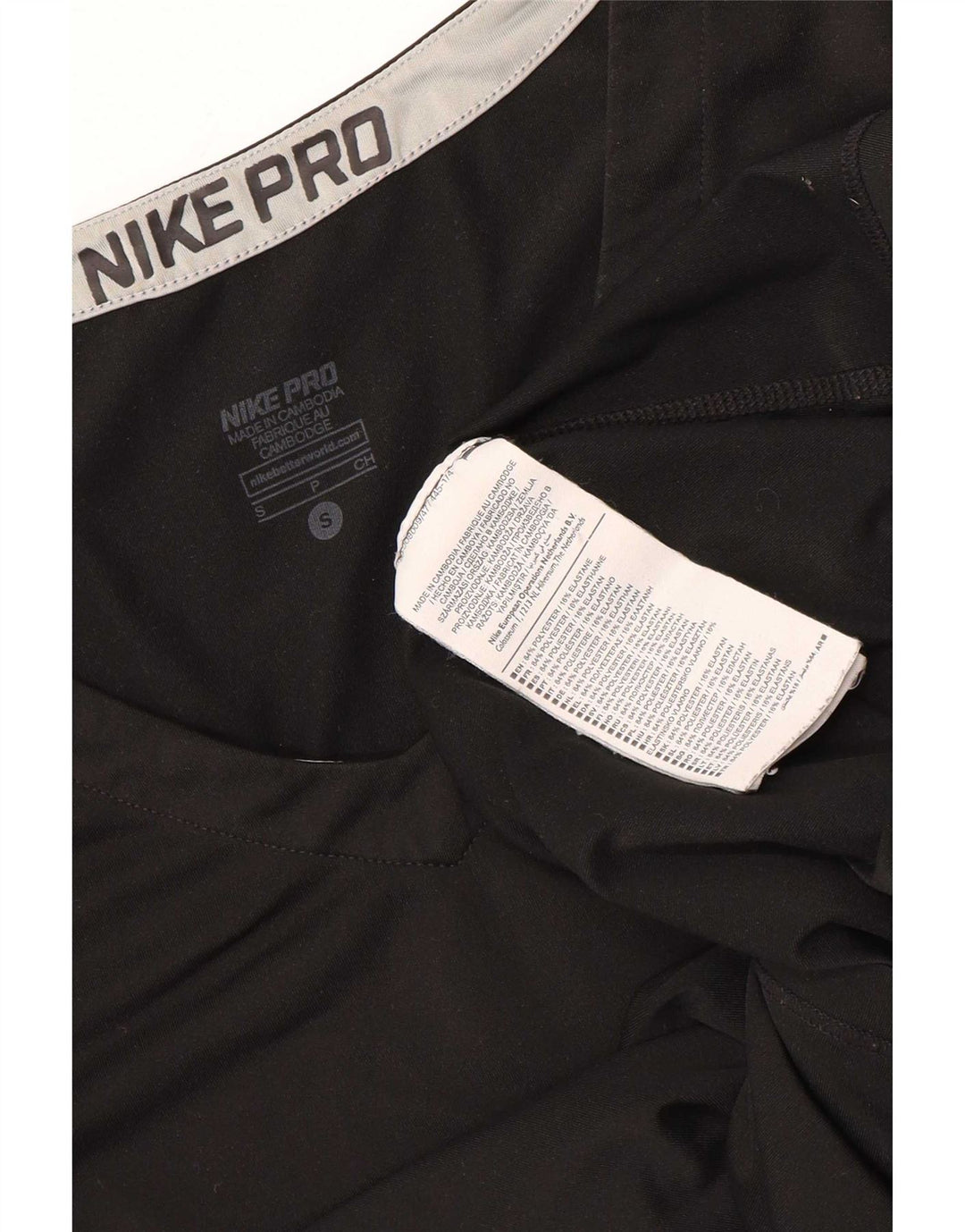 Nike Womens Dri Fit Top Long Sleeve UK 8 Small Black Polyester