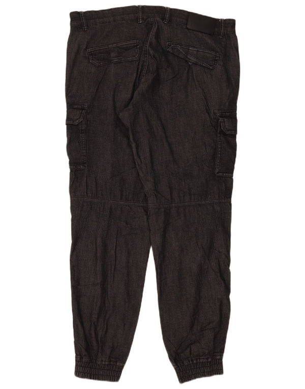 Gas Womens Joggers Cargo Trousers XL W36 L31 Grey Cotton