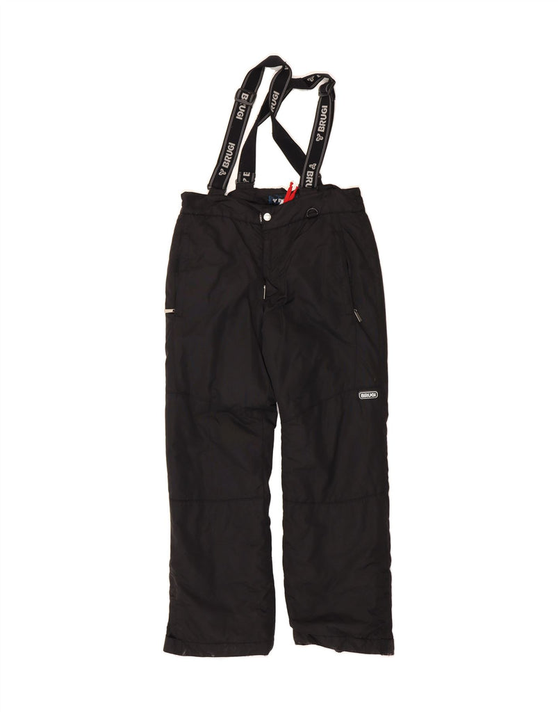 BRUGI Boys Graphic Dungarees Ski Trousers 14-15 Years  Black Vintage Brugi and Second-Hand Brugi from Messina Hembry 