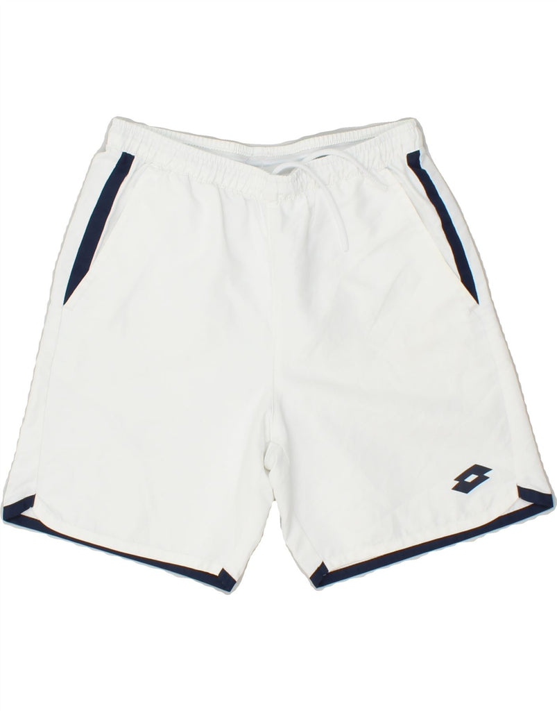 LOTTO Boys Sport Shorts 11-12 Years Medium White | Vintage Lotto | Thrift | Second-Hand Lotto | Used Clothing | Messina Hembry 