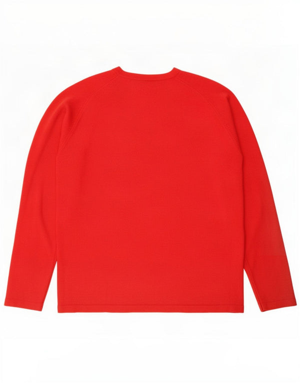 Zara Mens Top Long Sleeve XL Red