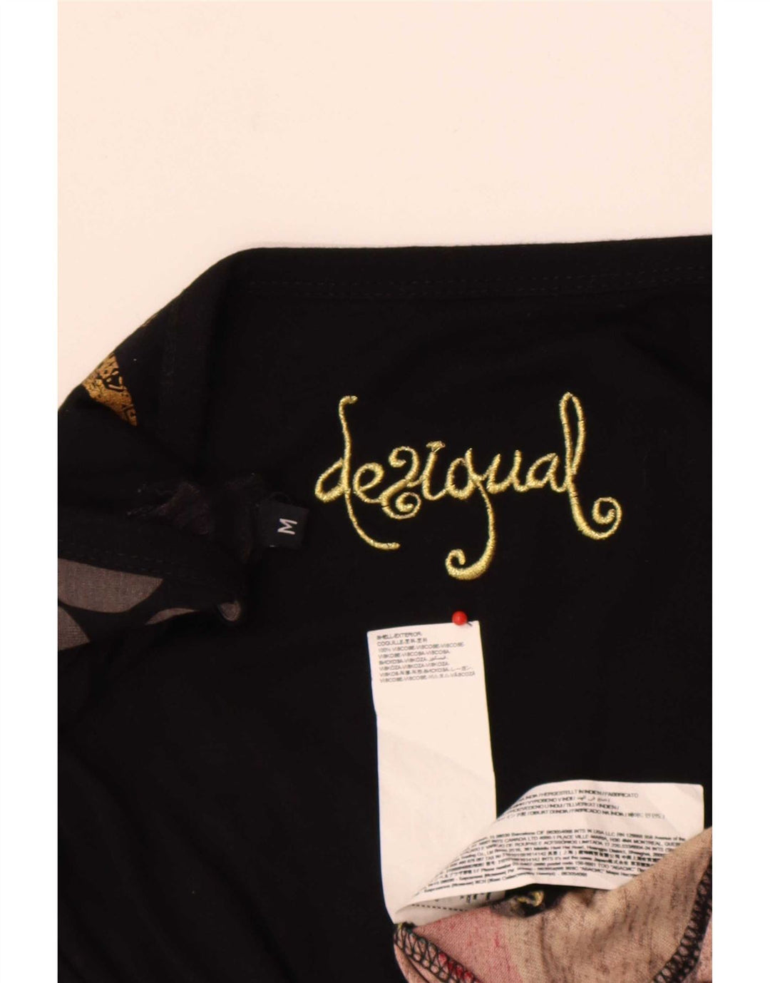 Desigual Womens Graphic A-Line Dress UK 12 Medium Multicoloured Geometric