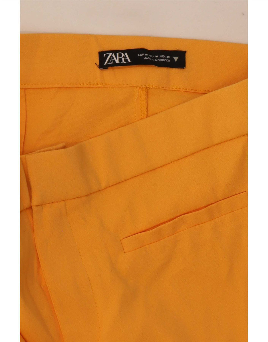 Zara Womens Bootcut Casual Trousers Medium W30 L26 Yellow