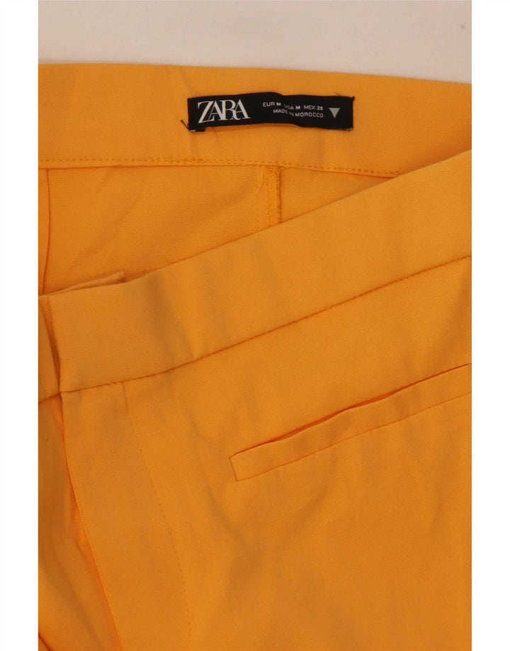 Zara Womens Bootcut Casual Trousers Medium W30 L26 Yellow