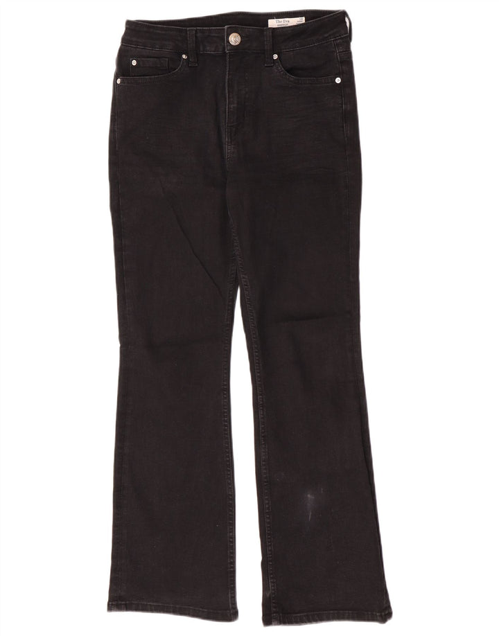 Marks & Spencer Womens The Eva Bootcut Jeans UK 10 Small W26 L28 Black