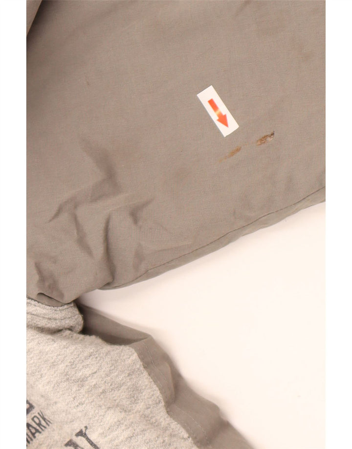 Carrera Mens Graphic Hooded Bomber Jacket UK 38 Medium Grey Colourblock