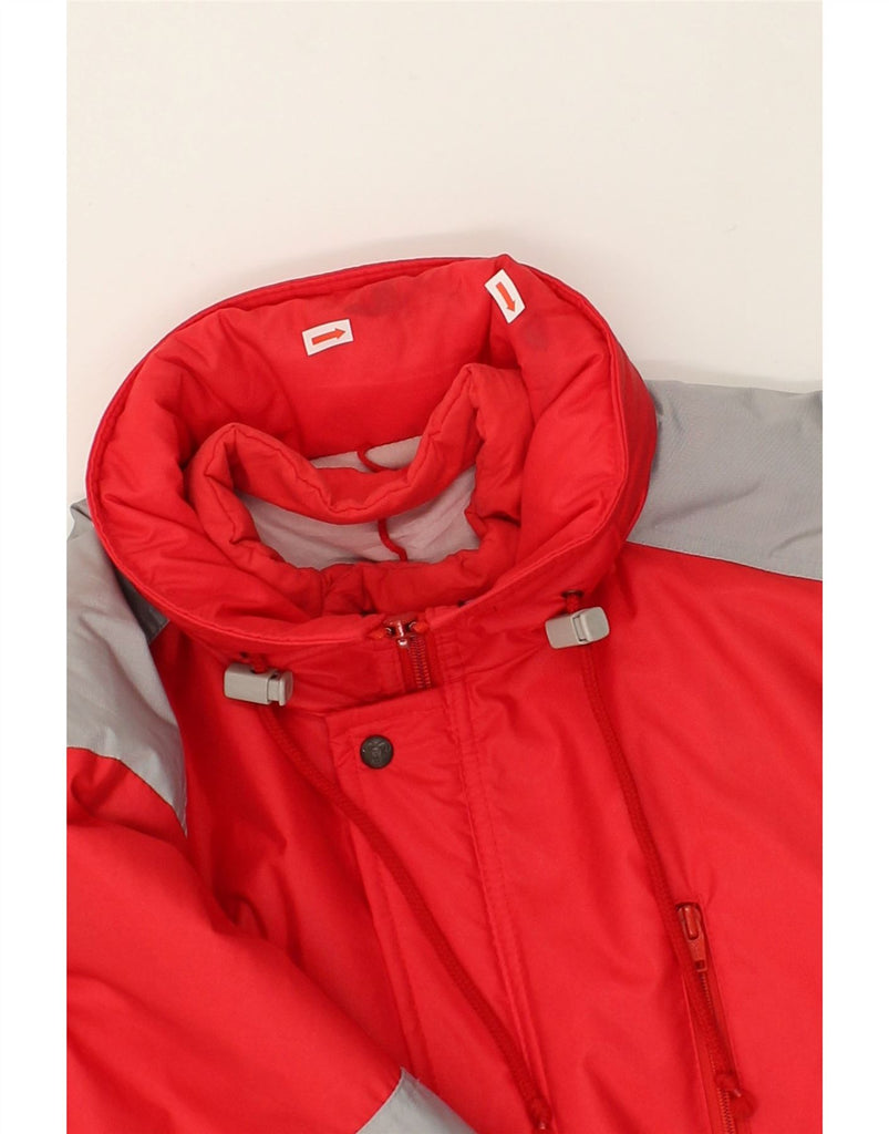 BRUGI Mens Windbreaker Jacket UK 38 Medium Red Colourblock Polyamide | Vintage Brugi | Thrift | Second-Hand Brugi | Used Clothing | Messina Hembry 