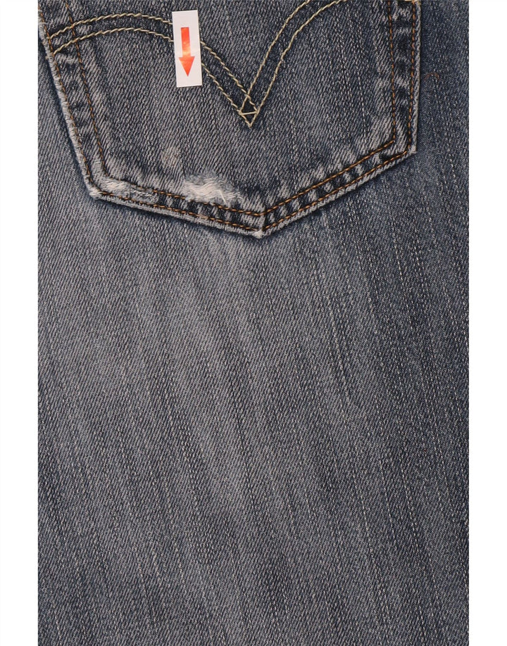 Levi's Mens 501 Distressed Straight Jeans W32 L28 Blue Cotton