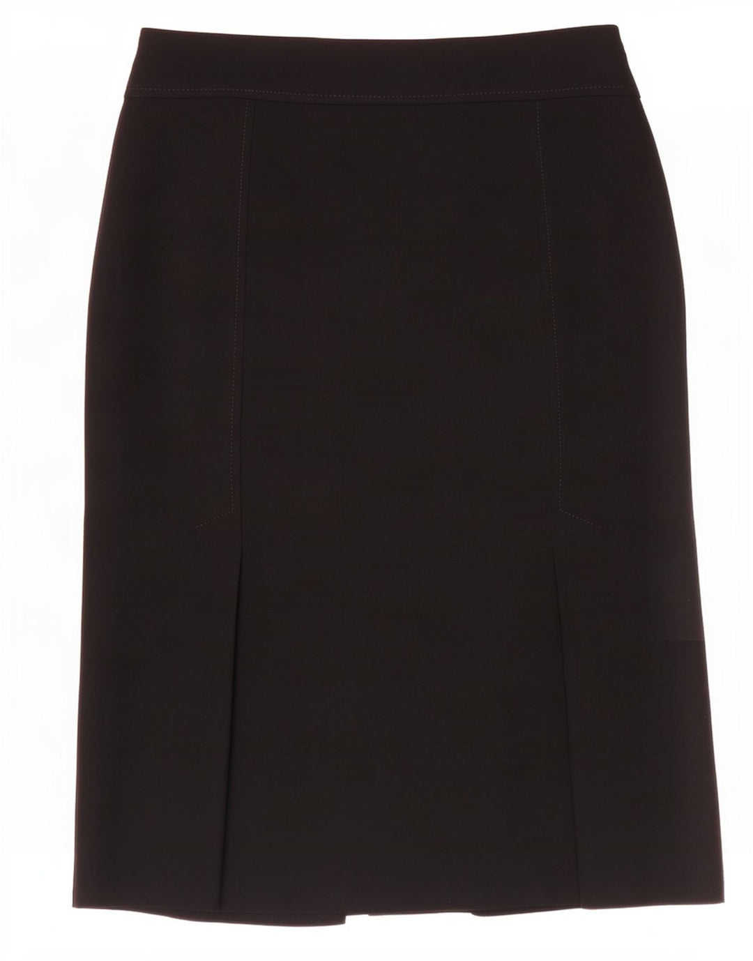 Marks & Spencer Womens Straight Skirt UK 12 Medium W30 Black Polyester
