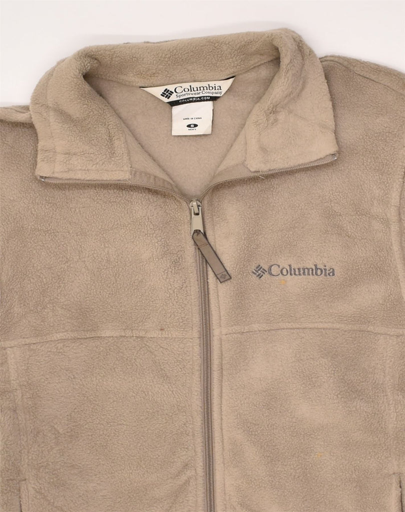 COLUMBIA Mens Fleece Jacket UK 36 Small Beige | Vintage Columbia | Thrift | Second-Hand Columbia | Used Clothing | Messina Hembry 