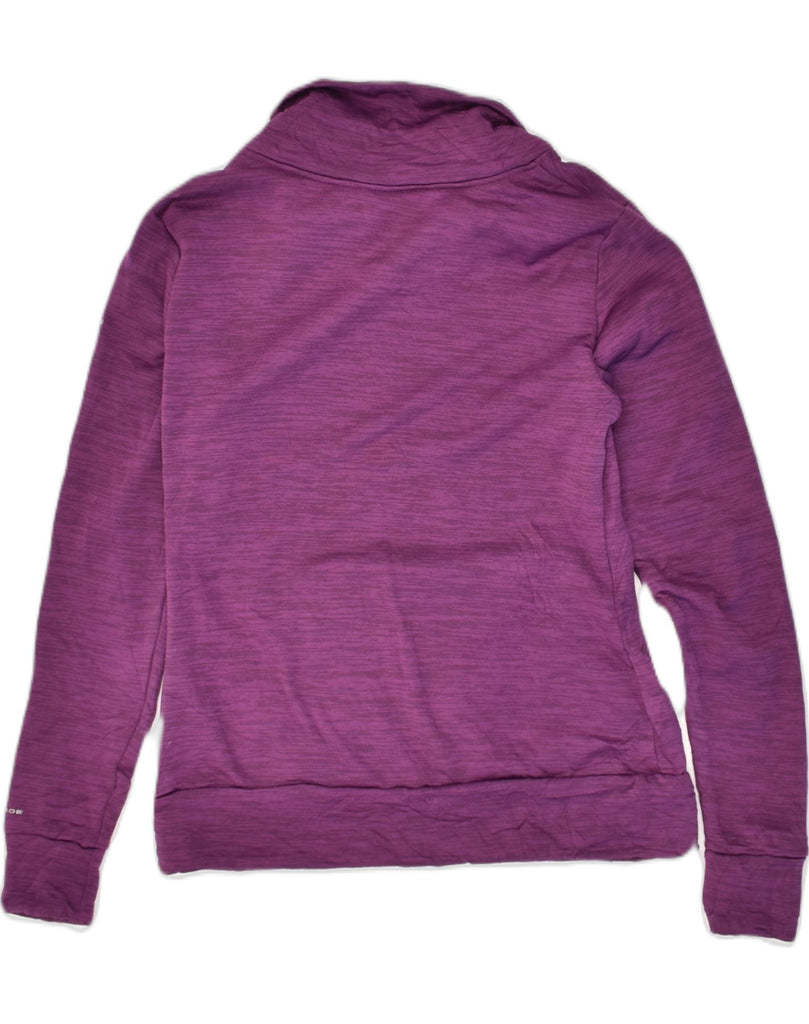 COLUMBIA Womens Sweatshirt Jumper UK 6 XS Purple Polyester | Vintage Columbia | Thrift | Second-Hand Columbia | Used Clothing | Messina Hembry 