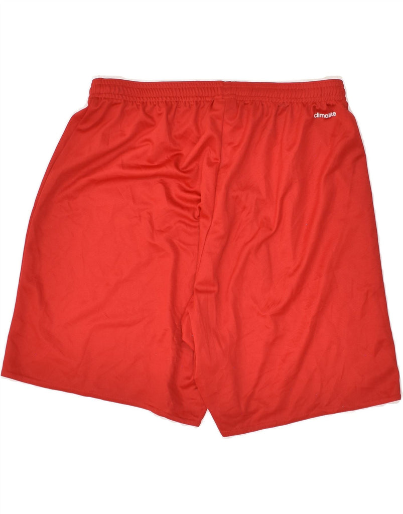 ADIDAS Mens Climalite Sport Shorts Large Red Polyester | Vintage Adidas | Thrift | Second-Hand Adidas | Used Clothing | Messina Hembry 