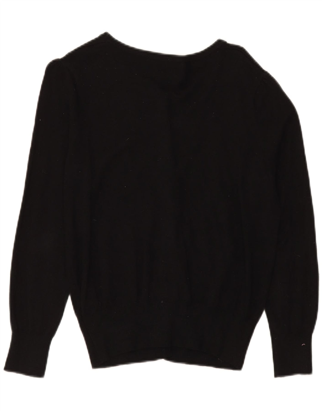 Marks & Spencer Womens Cardigan Sweater UK 14 Medium Black Viscose