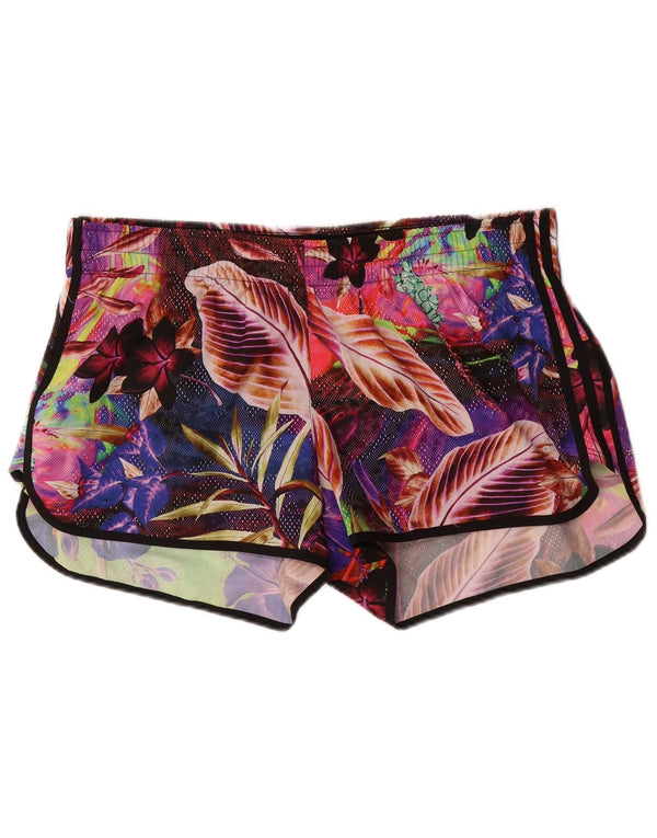 Adidas Womens Aeroready Graphic Sport Shorts UK 22 3XL Multicoloured Floral