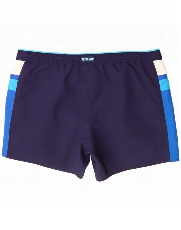 Colmar Mens Graphic Swimming Shorts IT 60 3XL Navy Blue Colourblock