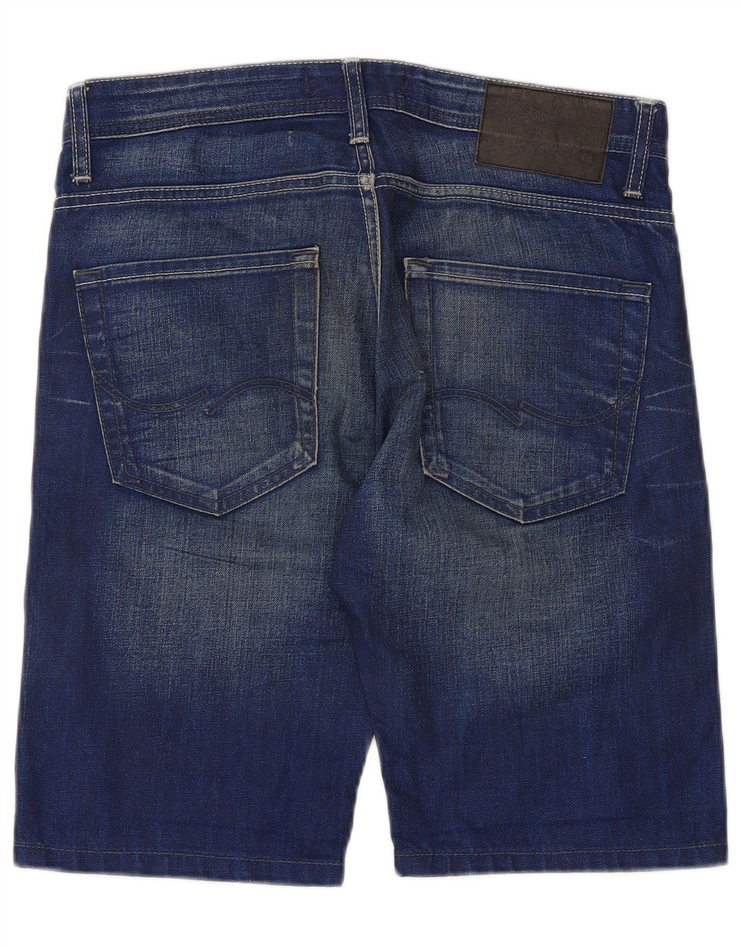 Jack & Jones Mens Regular Fit Denim Shorts Small W32 Blue Cotton
