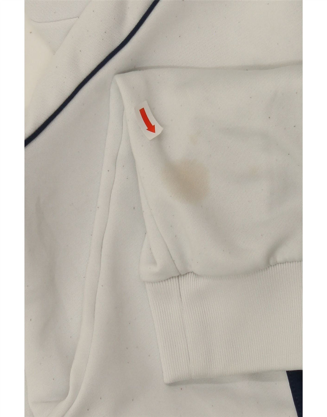 ADIDAS Mens Hoodie Jumper Small White Polyester Vintage Adidas and Second-Hand Adidas from Messina Hembry 