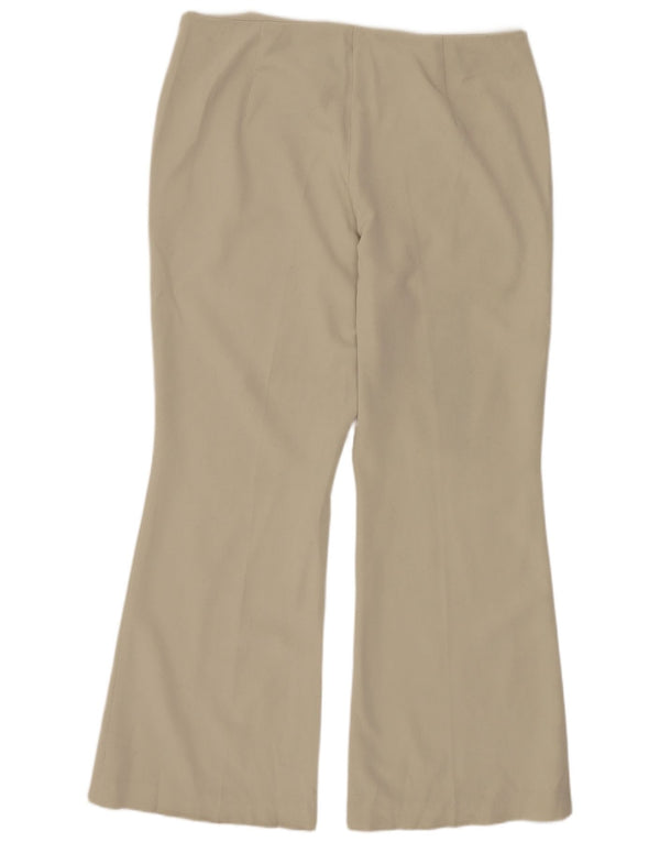 Marks & Spencer Womens Short Casual Trousers UK 14 Large W34 L28 Beige