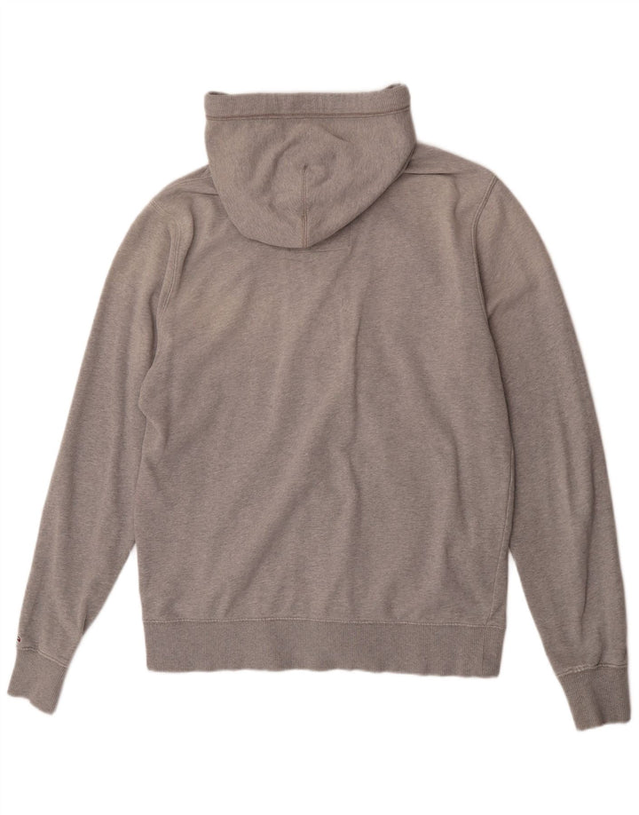 Tommy Hilfiger Mens Graphic Zip Hoodie Sweater 2XL Grey