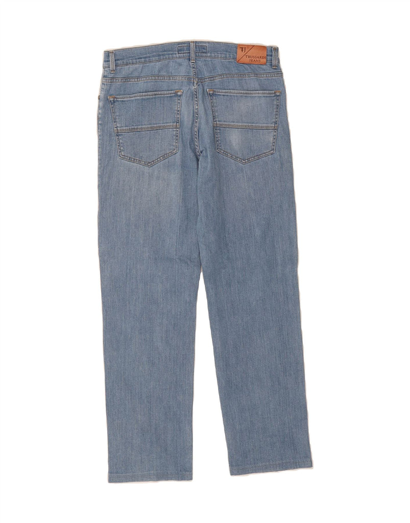 TRUSSARDI Mens Straight Jeans W34 L30 Blue Vintage Trussardi and Second-Hand Trussardi from Messina Hembry 