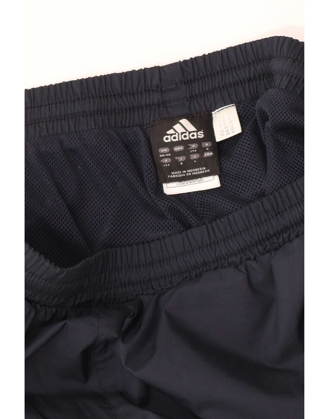 Adidas Mens Tracksuit Trousers Joggers UK 38/40 Medium Navy Blue Polyester