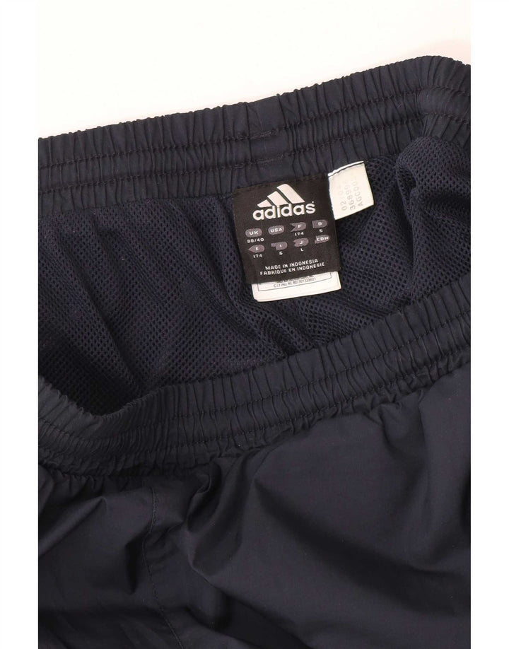 Adidas Mens Tracksuit Trousers Joggers UK 38/40 Medium Navy Blue Polyester