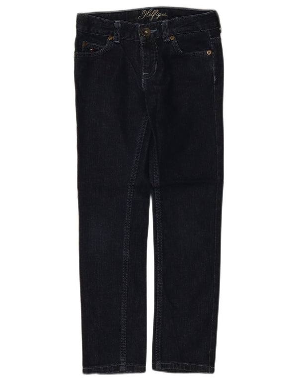 Tommy Hilfiger Boys Slim Jeans 7-8 Years W24 L23 Navy Blue Cotton