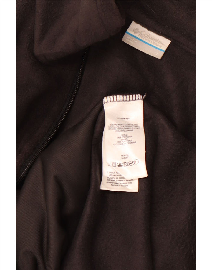 COLUMBIA Mens Fleece Gilet UK 40 Large Black Polyester