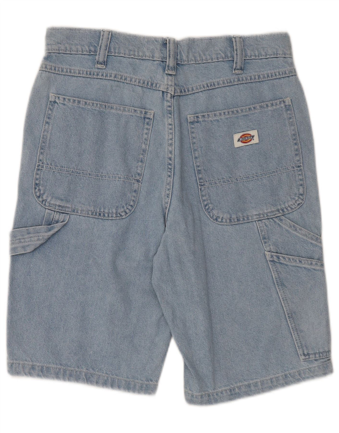 DICKIES Mens Cargo Denim Shorts W28 Small Blue Cotton