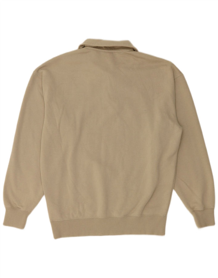 Puma Mens Polo Neck Sweatshirt Jumper Small Green Cotton