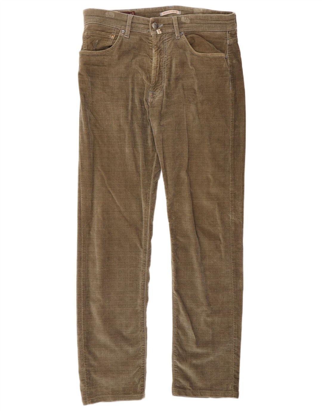 Marlboro Classics Mens Regular Slim Fit Casual Trousers W31 L34 Brown