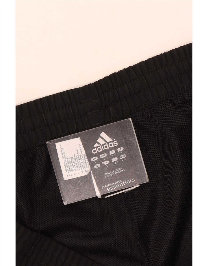 Adidas Mens Climalite Tracksuit Trousers Large Black Polyester