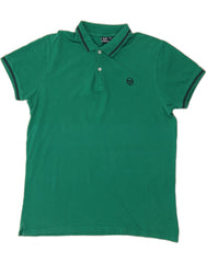 SERGIO TACCHINI Mens Polo Shirt XL Green Cotton