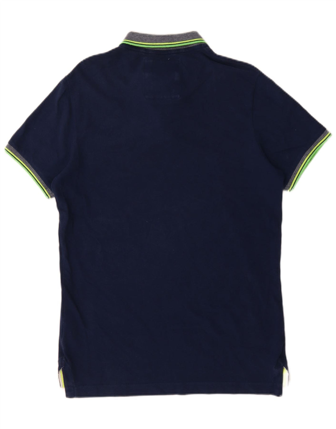 Superdry Mens Polo Shirt Large Navy Blue Cotton