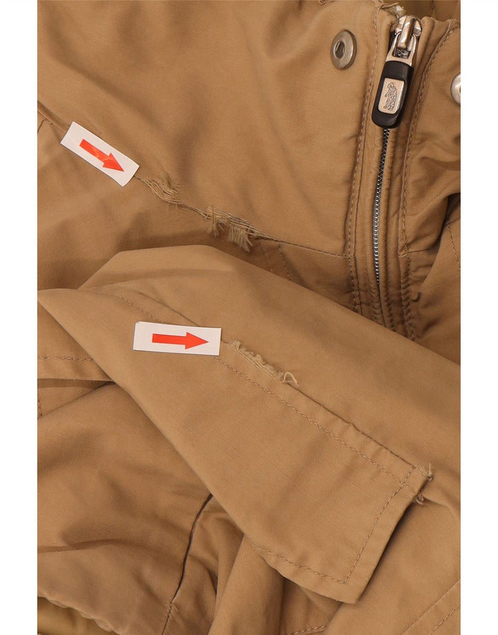 Refrigue Mens Padded Jacket UK 42 XL Beige Nylon