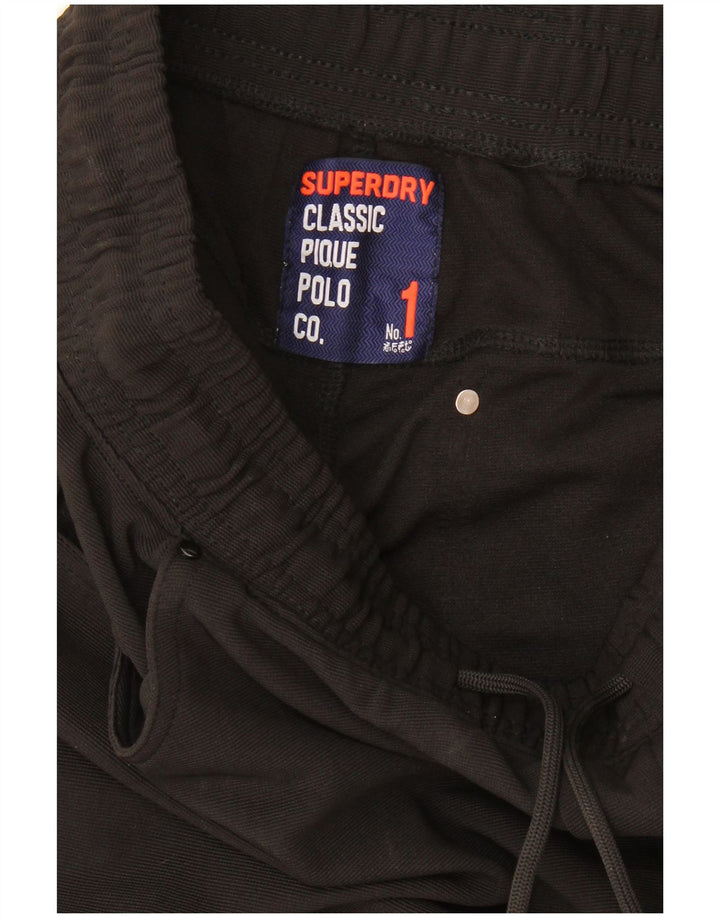 Superdry Mens Tracksuit Trousers Medium  Black
