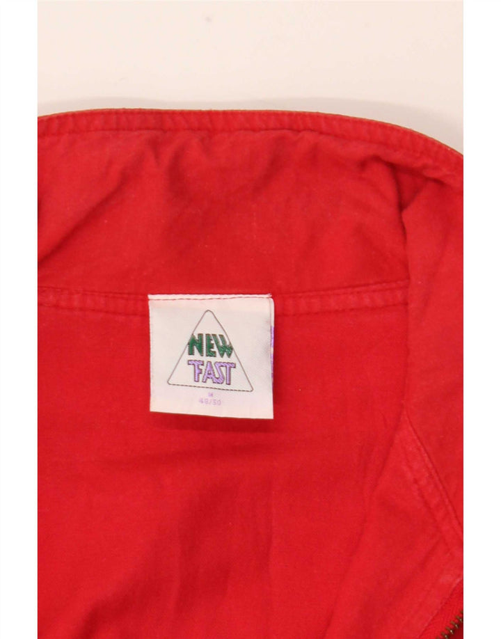 C&A Mens New Fast Military Anorak Jacket EU 48/50 Medium Red Cotton