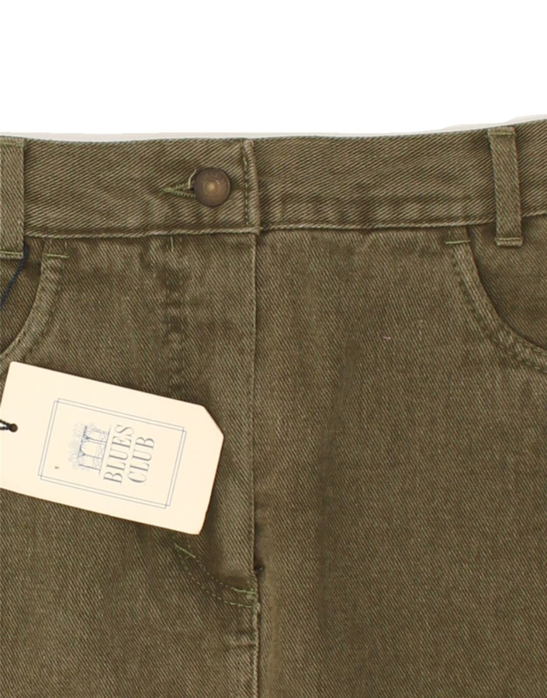 VINTAGE Womens Denim Skirt IT 44 Medium W29 Green | Vintage Vintage | Thrift | Second-Hand Vintage | Used Clothing | Messina Hembry 