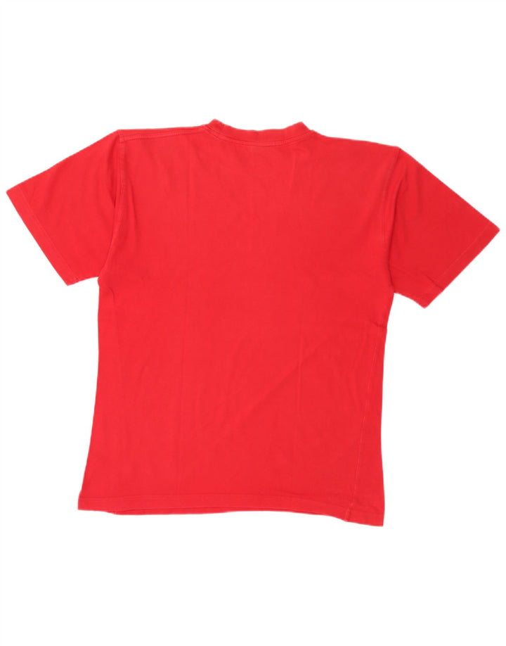 Fila Mens Graphic T-Shirt Top IT 50 Medium Red Cotton
