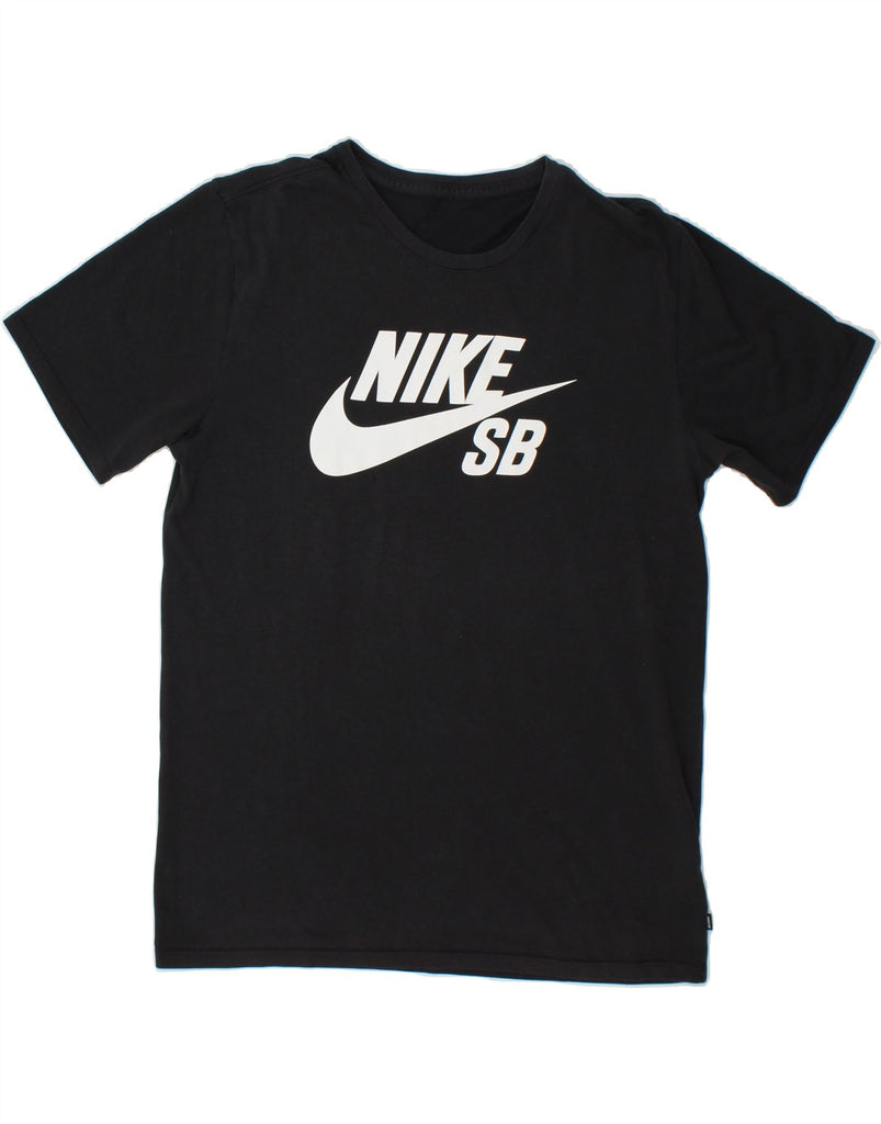 NIKE Mens Graphic T-Shirt Top Small Black Cotton | Vintage Nike | Thrift | Second-Hand Nike | Used Clothing | Messina Hembry 