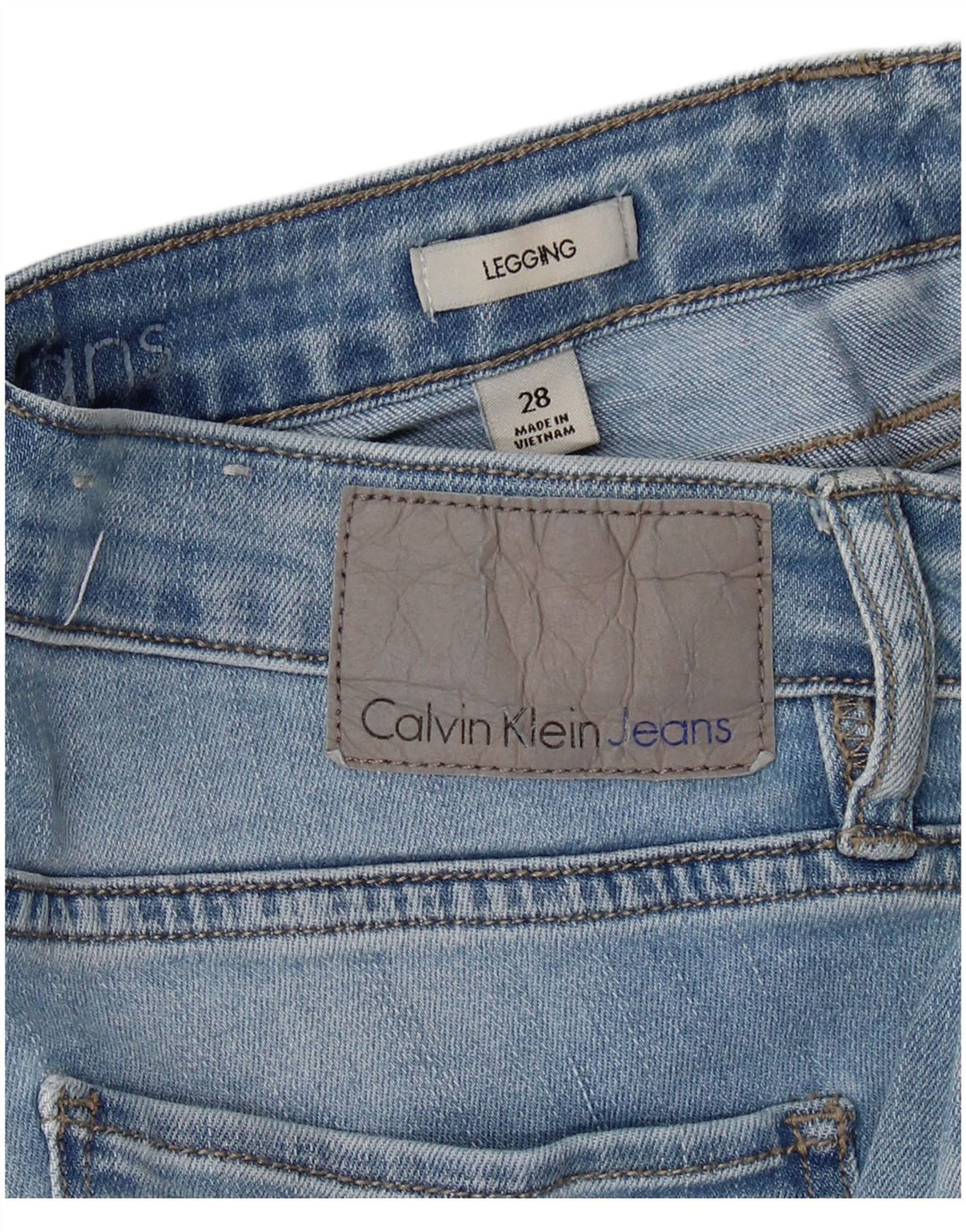 CALVIN KLEIN Womens Legging Skinny Jeans W28 L28 Blue
